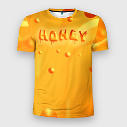 Мужская спорт-футболка Медовая волна Honey wave