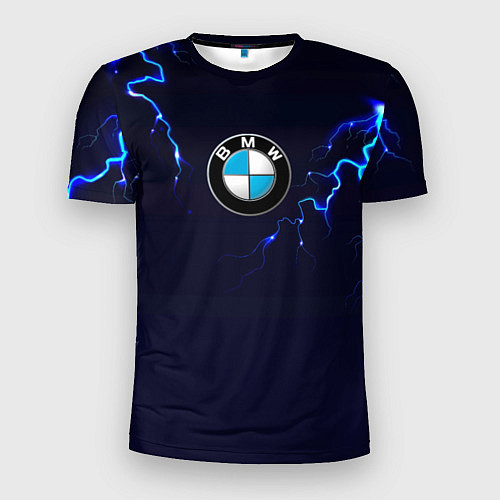 Мужская спорт-футболка BMW разряд молнии / 3D-принт – фото 1