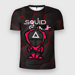 Мужская спорт-футболка Squid game BLACK