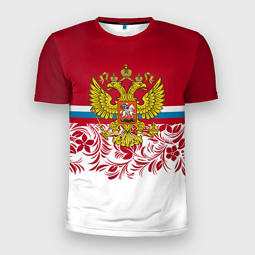 Мужская спорт-футболка Российский герб / 3D-принт – фото 1