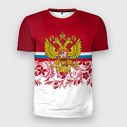 Мужская спорт-футболка Российский герб