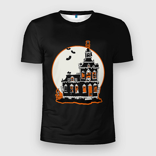 Мужская спорт-футболка Gloomy Castle / 3D-принт – фото 1