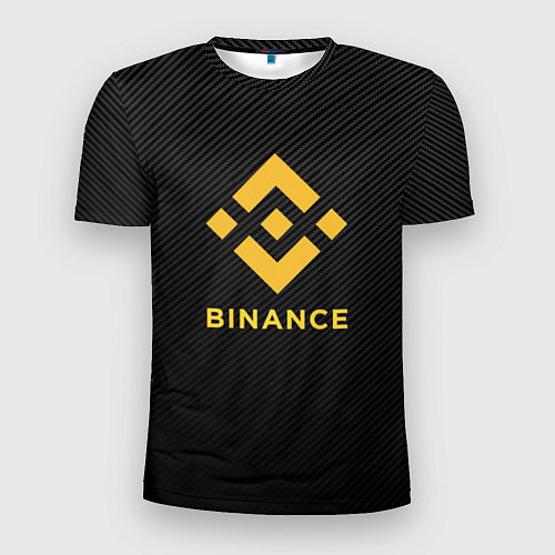 Мужская спорт-футболка БИНАНС ЛОГО CARBON BINANCE LOGO / 3D-принт – фото 1