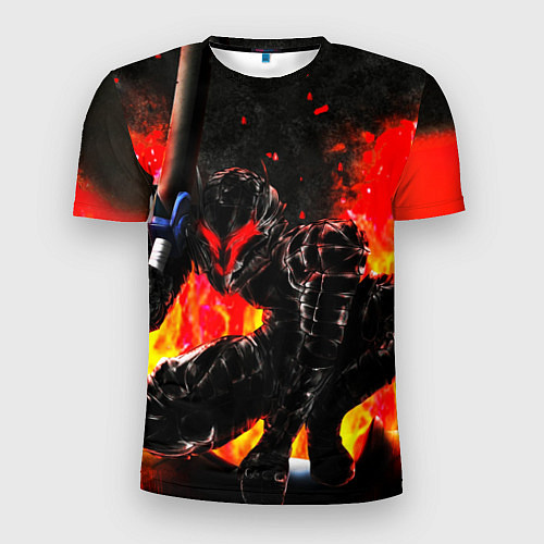 Мужская спорт-футболка БЕРСЕРК ОГНЕННЫЙ BERSERK / 3D-принт – фото 1
