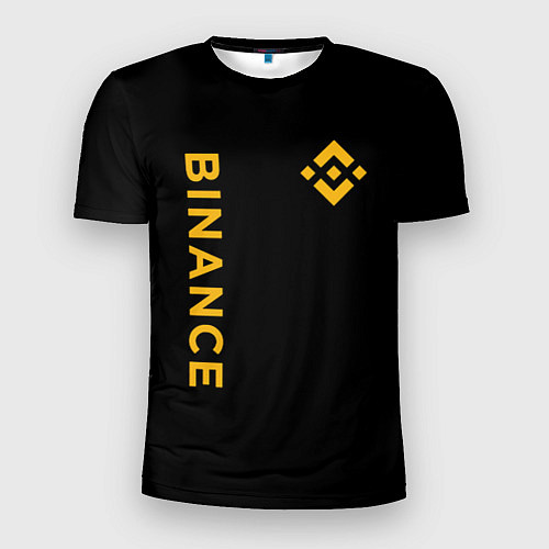 Мужская спорт-футболка БИНАНС ЛОГО КАРБОН BINANCE LOGO / 3D-принт – фото 1