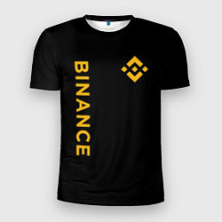 Мужская спорт-футболка БИНАНС ЛОГО КАРБОН BINANCE LOGO