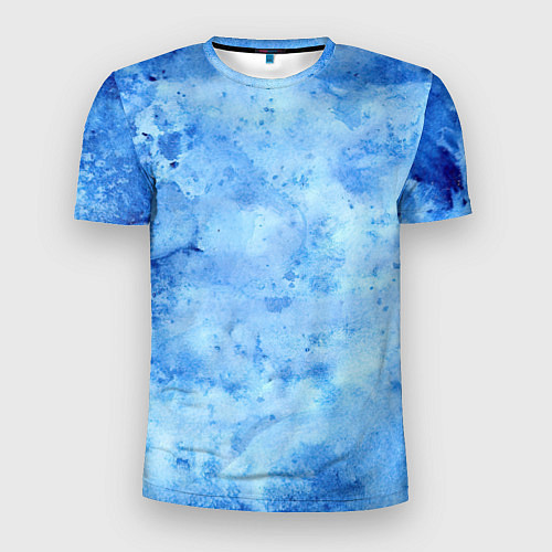 Мужская спорт-футболка Красочная синева / 3D-принт – фото 1