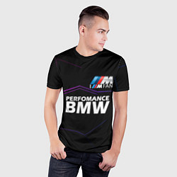 Футболка спортивная мужская BMW фанат, цвет: 3D-принт — фото 2
