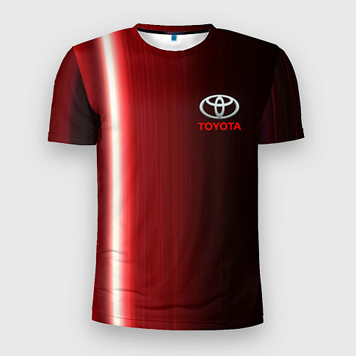 Мужская спорт-футболка Toyota В полоску / 3D-принт – фото 1