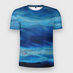 Мужская спорт-футболка Акварельное море