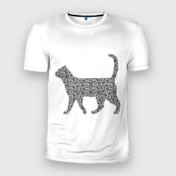 Мужская спорт-футболка QR - кот