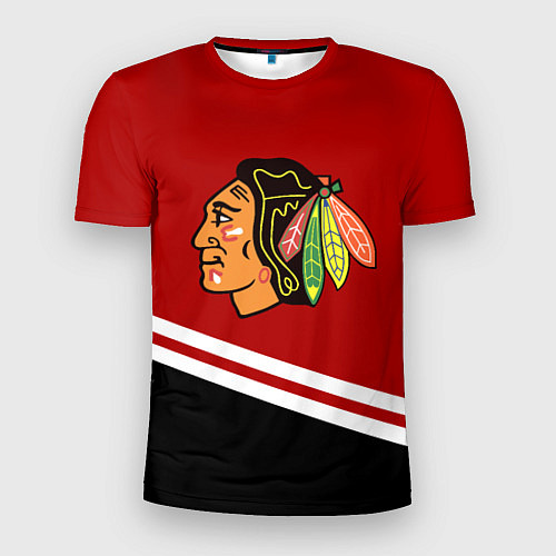 Мужская спорт-футболка Chicago Blackhawks, NHL / 3D-принт – фото 1