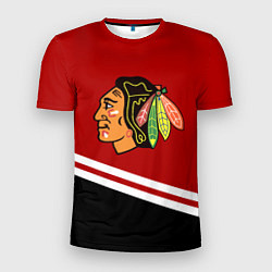 Мужская спорт-футболка Chicago Blackhawks, NHL