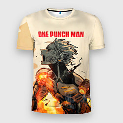 Мужская спорт-футболка Разрушение Геноса One Punch-Man