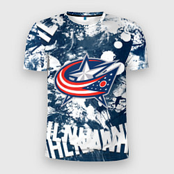 Мужская спорт-футболка Коламбус Блю Джекетс, Columbus Blue Jackets