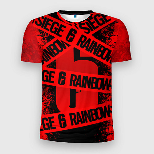 Мужская спорт-футболка Rainbow Six Siege: Опасно для жизни / 3D-принт – фото 1