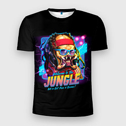 Мужская спорт-футболка Predator in the jungle