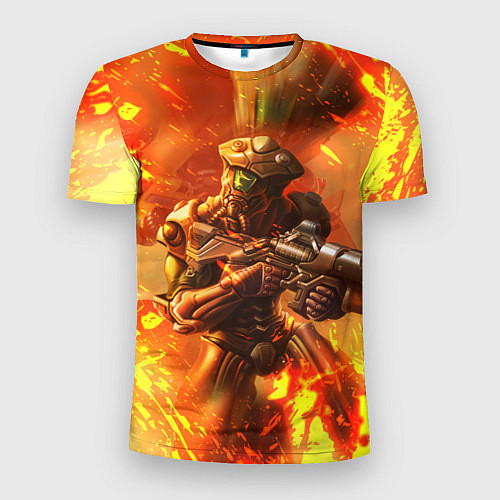 Мужская спорт-футболка Doom ART спина / 3D-принт – фото 1