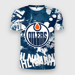 Мужская спорт-футболка Эдмонтон Ойлерз Edmonton Oilers