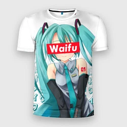 Мужская спорт-футболка Waifu - Hatsune Miku