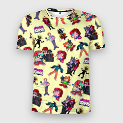 Мужская спорт-футболка Friday Night Funkin - все герои