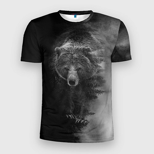 Мужская спорт-футболка EVIL BEAR / 3D-принт – фото 1
