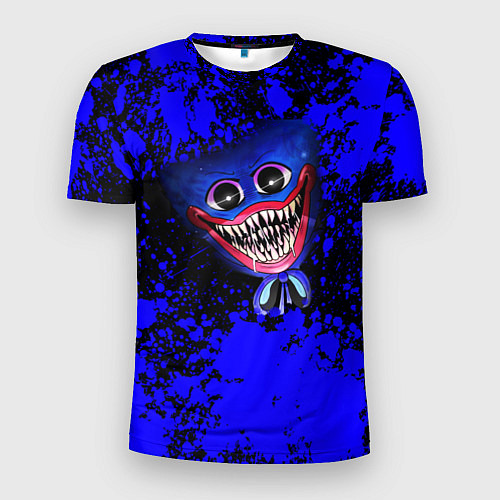 Мужская спорт-футболка Huggy Wuggy: Blue Rage / 3D-принт – фото 1