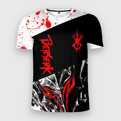 Мужская спорт-футболка Берсерк черная маска с логотипом / 3D-принт – фото 1