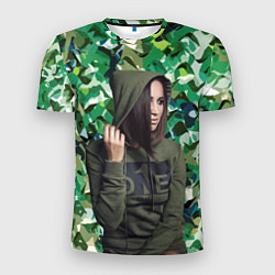 Мужская спорт-футболка Olga Buzova - camouflage