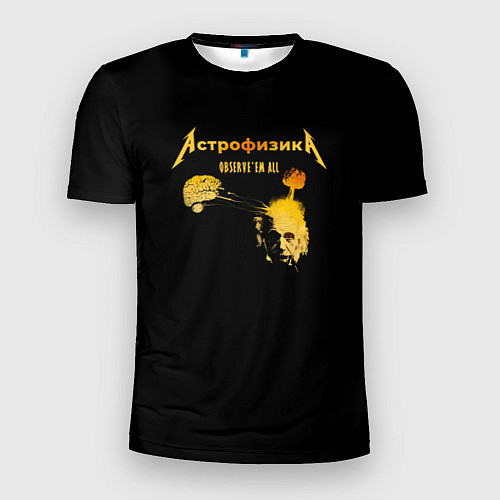 Мужская спорт-футболка Астрофизика Metallica style / 3D-принт – фото 1