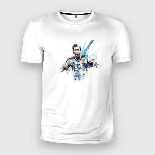 Мужская спорт-футболка Messi Argentina Team / 3D-принт – фото 1