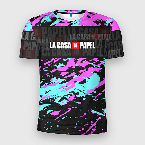 Мужская спорт-футболка La Casa de Papel Logo Надпись / 3D-принт – фото 1