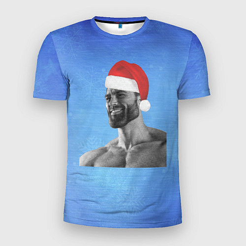 Мужская спорт-футболка Гига Санта Чад / 3D-принт – фото 1