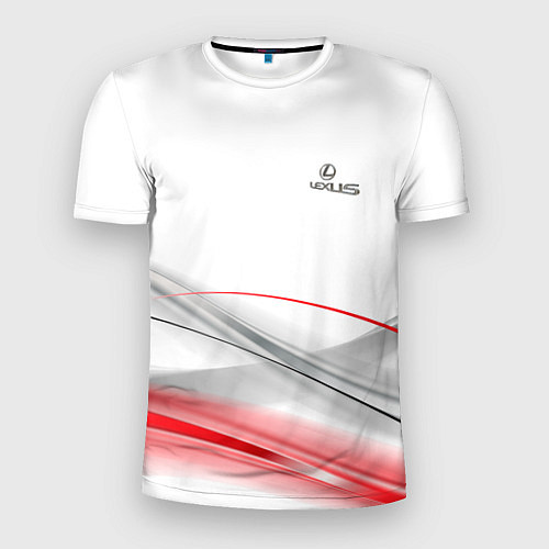 Мужская спорт-футболка Lexus white theme / 3D-принт – фото 1