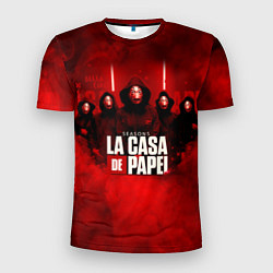 Мужская спорт-футболка БУМАЖНЫЙ ДОМ - LA CASA DE PAPEL - BELLA CIAO