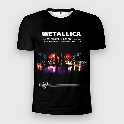 Мужская спорт-футболка Metallica S и M / 3D-принт – фото 1