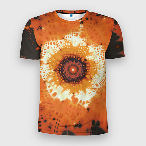 Мужская спорт-футболка Оранжевый взрыв - коллекция Путешествие - Хуф и Ся / 3D-принт – фото 1
