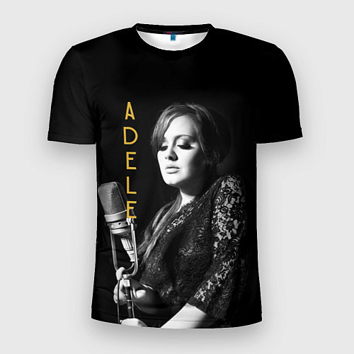 Мужская спорт-футболка Певица Adele / 3D-принт – фото 1