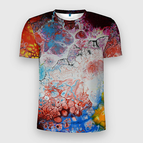 Мужская спорт-футболка ЦветоТрэш / 3D-принт – фото 1