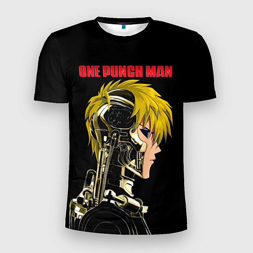 Мужская спорт-футболка Кибернетическое тело Геноса One Punch-Man / 3D-принт – фото 1