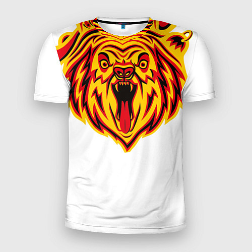 Мужская спорт-футболка Бардак- медведь крупный / 3D-принт – фото 1