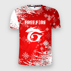 Мужская спорт-футболка Free Fire - Новогодний