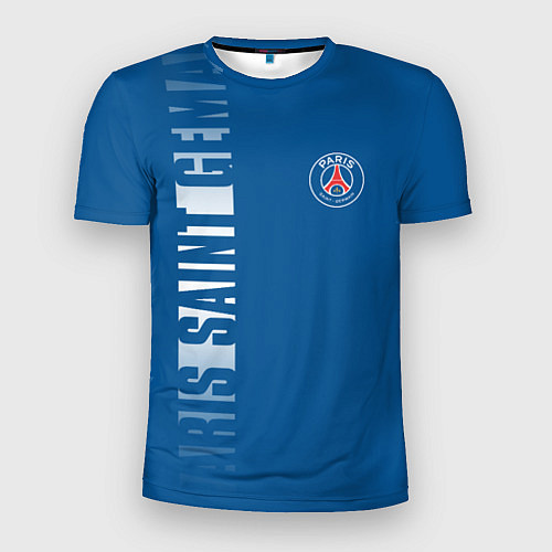 Мужская спорт-футболка PSG PARIS SAINT GERMAIN WHITE LINE SPORT / 3D-принт – фото 1