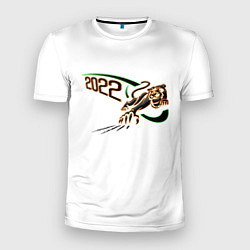 Мужская спорт-футболка Тигр с когтями Символ 2022 года