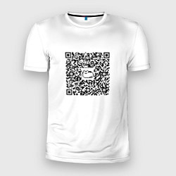 Футболка спортивная мужская Я QR-кот, гуляю где вздумается!, цвет: 3D-принт