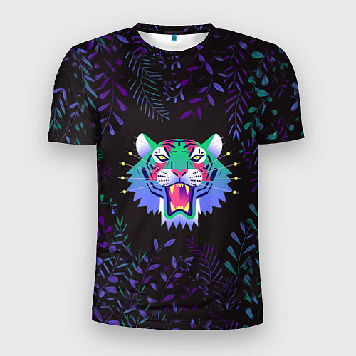 Мужская спорт-футболка Водяной тигр 2022 рык тигра / 3D-принт – фото 1