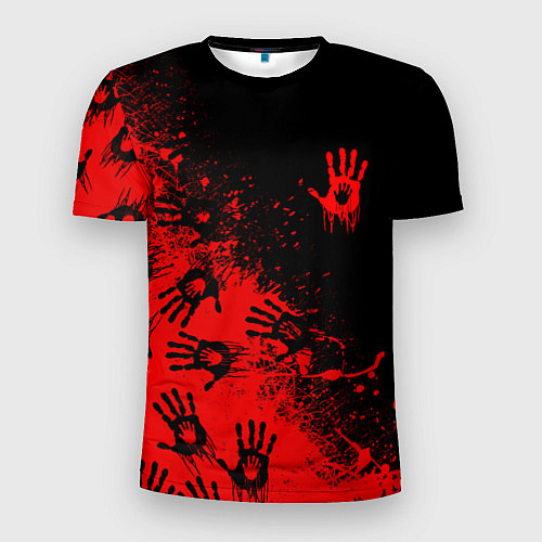 Мужская спорт-футболка Death Stranding Отпечаток рук паттерн / 3D-принт – фото 1