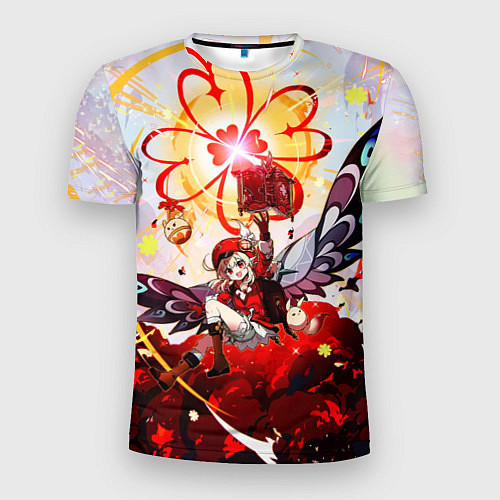 Мужская спорт-футболка Кли с крыльями при взрыве Genshin Impact / 3D-принт – фото 1