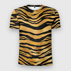 Мужская спорт-футболка Текстура шкуры тигра