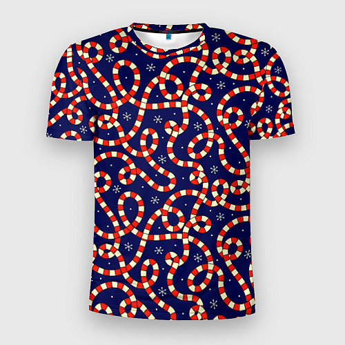 Мужская спорт-футболка БЕСКОНЕЧНЫЙ ЛЕДЕНЕЦ САНТЫ / 3D-принт – фото 1